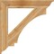 Ekena Millwork Imperial Traditional Rough Sawn Bracket, Western Red Cedar, 6"W x 42"D x 42"H BKT06X42X42IMP01RWR - alternate 4
